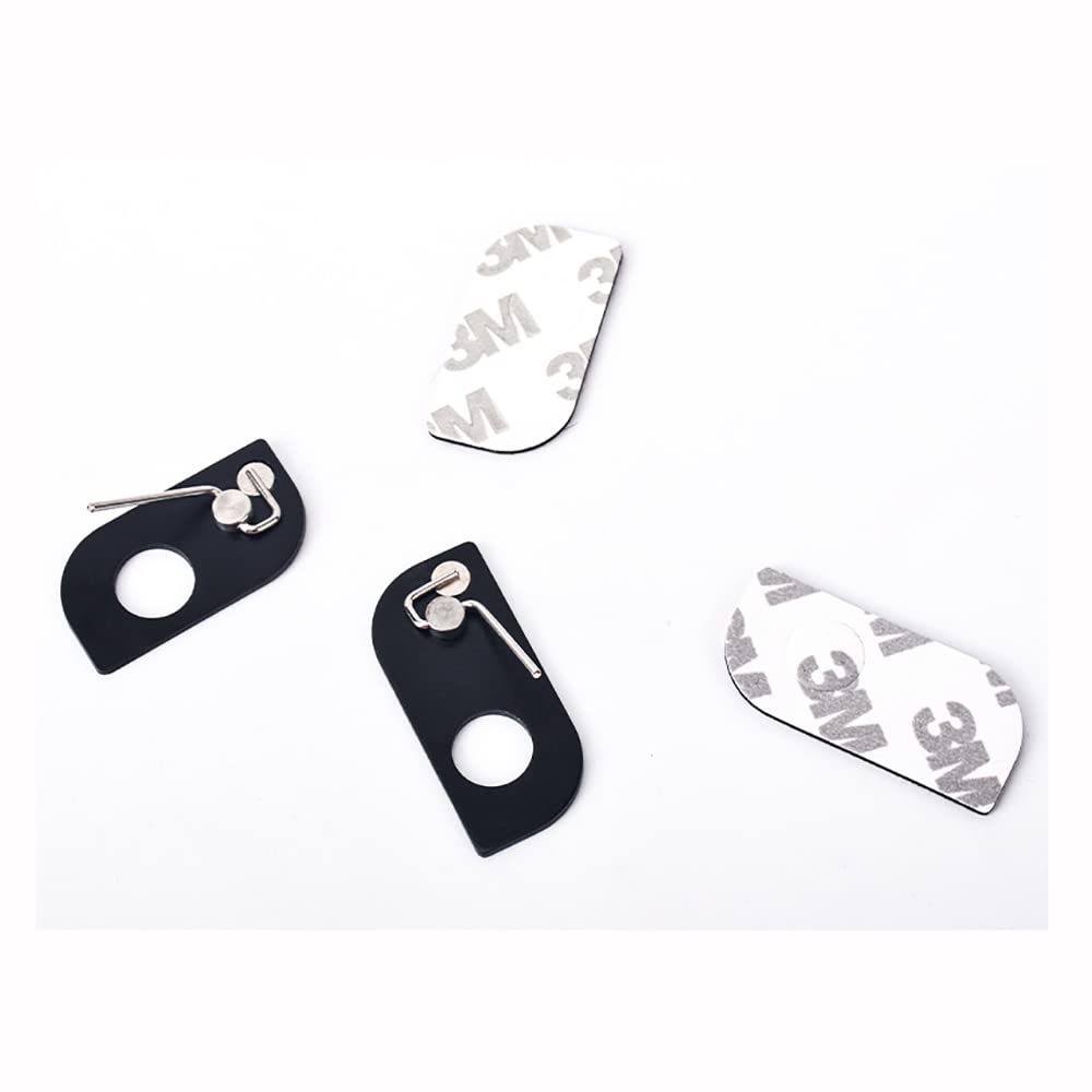 ANCLLO 2 Pieces Stainless Steel Magnetic Arrow Rest Archery RH Recurve Bow Arrow Rest for Target Hunting Professional Outdoor Sports Gear Accessory(Black)