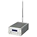 Retekess TR501 1W 6W FM Transmitter Long Range Mini Radio Stereo Broadcast Station PLL LCD Display AUX Input with Antenna for Factory Church (Silver)