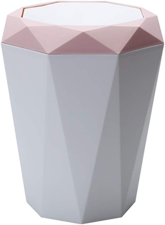 Billty Waste Bin Classic Household Home Office Round Plastic Trash Can Waste Bin Wastebasket Waste-Paper Basket Ashcan Ashbin Garbage Can Trash Can Without Lid