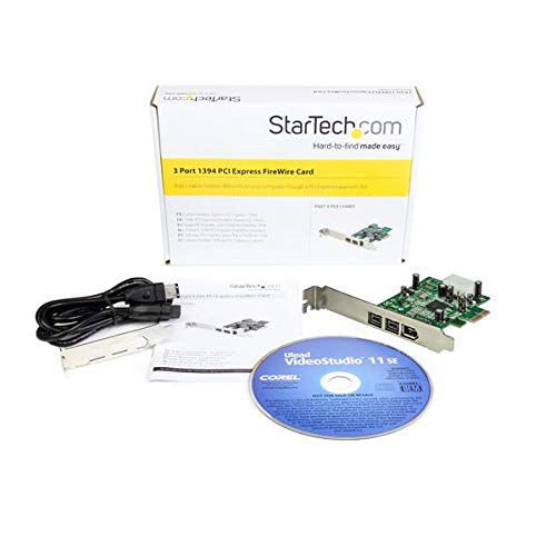 Startech.com 3 Port 2B 1A 1394 Pci Express Firewire Card Adapter - 1394 Fw Pcie Firewire 800 / 400 Card (Pex1394B3) - View 7