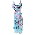 Wrapables Lightweight Floral Spring Chiffon Scarf
