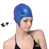 #1 Rated Swim Cap On Amazon - 2016 Atelic® Best Swimming Cap Comfortable Silicone Cap with Full ear protection for Hair and Nose Clip