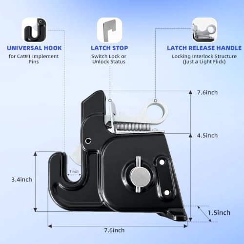 Cat 1 Tractor Easy Change Quick Hitch System for 3 Point Hitch photo 11