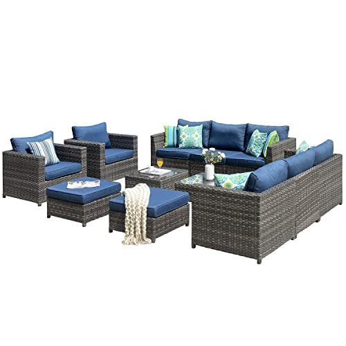 ovios Patio Furniture Set, 12 PCS Big Size Outdoor Furniture Set All
