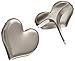 CREATIVE IMPRESSIONS Metal Paper Fasteners 50/Pkg, Silver-Hearts