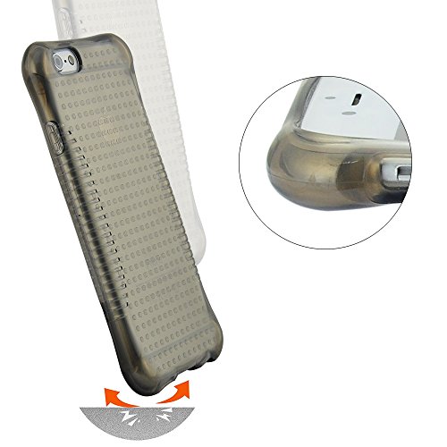 iPhone 5S Case, [Slim Shockproof] [CITY GRAY] Soft Silicone Gel