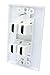 4 Port HDMI Female to Female Decorative Wall Plate in White ...