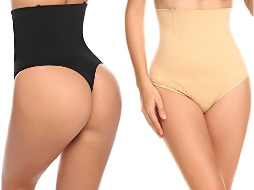 Ceesy Womens Stomach Slimmer Under Garments Shapewear Control Panties 2 Pack, XS