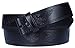 F&L CLASSIC Western Embossed Belt for Buckles 100% One Piece Leather, Made in USA (38-40 Large, BLACK)#2022