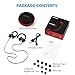 Mpow Flame [Updated] Bluetooth Headphones, Bassup Technology HiFi Stereo in-Ear Wireless Earbuds, Waterproof IPX7 Earphones w/Mic, Case, 7-9 Hrs Playing Time, CVC6.0 Noise Cancelling Headsets, Red