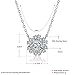 VAMJAM Pendant Necklace With 925 Sterling Silver Snowflake Zircon Choker Necklace Best Gift For Women