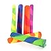 Dpowro Multiuse Popsicle Molds - Silicone Ice Pop Molds and Slim Snack - Maker with Attached Cap - Ice Pop Tube Mold Container - BPA Free - Multi-Color，Set of 6