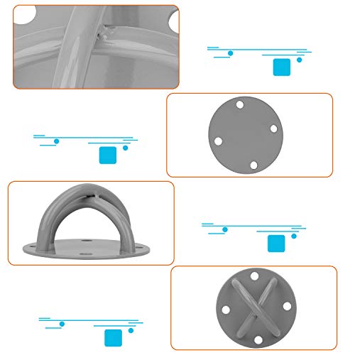 2 Pack Yoga Trapeze Ceiling Hooks Wall Mount Bracket 4 Holes for