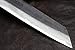 Yoshihiro Mizu Yaki Blue High Carbon Steel Black Damascus Kiritsuke Japanese Multipurpose Chef Knife 8.25 In with Nuri Saya Cover