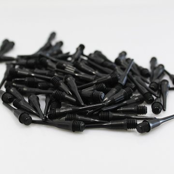 L-style ShortLip - Black - Bag of 50 Dart Tips