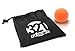 321 STRONG Single Lacrosse Style Massage Ball, Orange - with Bonus eBook