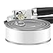 Color Scissor Can Opener, Stainless Steel Manual with Sharp Cutting Wheel, Smooth Edge, Easy Turn Design and Won't Touch Food