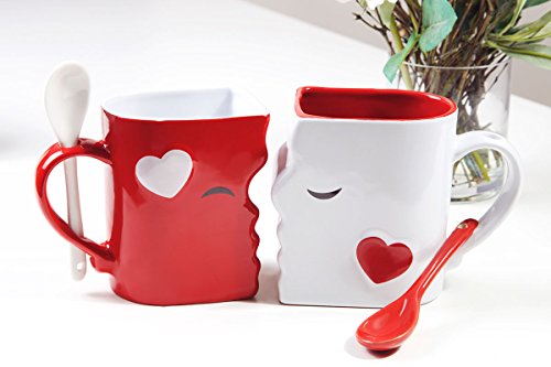 Kissing Mugs & Spoons Set - Image 5