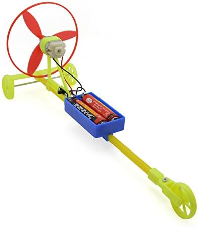 KINGSUNG Science and Technology Small Production DIY Assembled Electric Car Student Competition Puzzle Model Toy F1 Air Paddle Electric Racing
