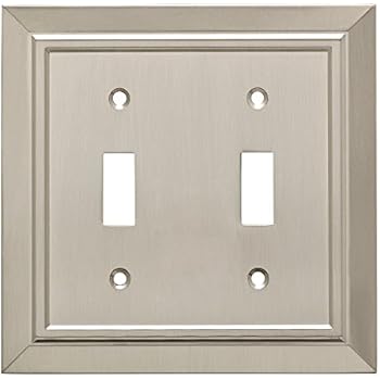 Franklin Brass W35220-SN-C Classic Architecture Double Toggle Switch Wall Plate/Switch Plate/Cover, Satin Nickel