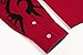 Coofandy Men's Fashion Print Dress Shirt Casual Cotton Button Down Shirts,Red,XLarge
