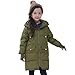 ZOEREA Big Girls' Down Jacket Hooded Warm Winter Long Puffer Coat