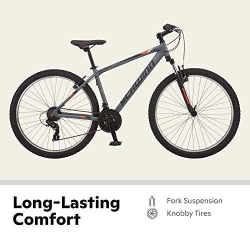 Schwinn High Timber AL Mountain Bike for Adult Men Women,