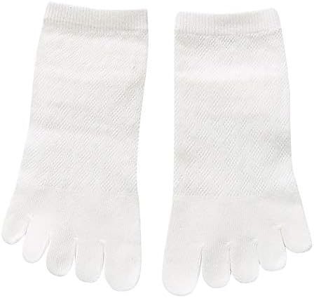 Kim88 Women Finger Socks Lace Toe Socks Five Finger Cotton Soft Socks Casual Crew Socks Solid Color Socks
