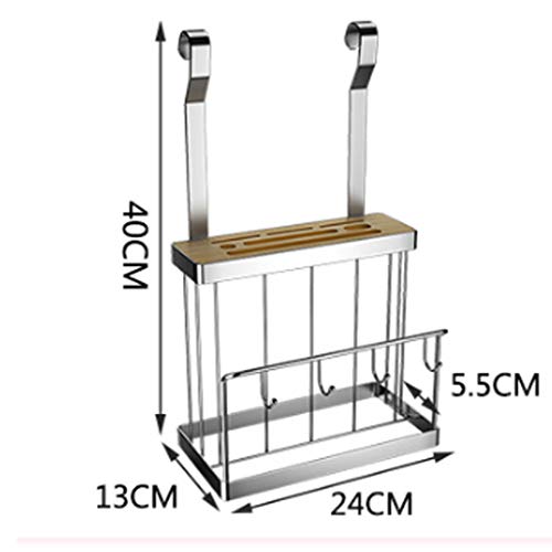 Mouth Stainless Steel Kitchen Rack Drain Knife Cutting Board Wall-Mounted Punch-Free Household Storage MUMUJIN