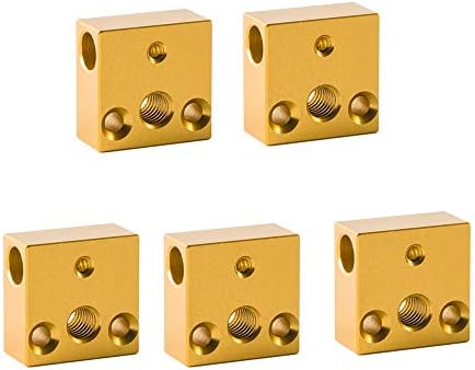 ZhangHongJ,3D Printer Heating Block For Ender 3 CR - 10S Series(color:GOLD)