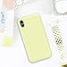 SURPHY iPhone Xs Max Silicone Case, Slim Liquid Silicone Protective Phone Case Cover (Full Body Thin Case with Microfiber Lining) Compatible with Apple iPhone Xs Max 6.5, Light Yellow