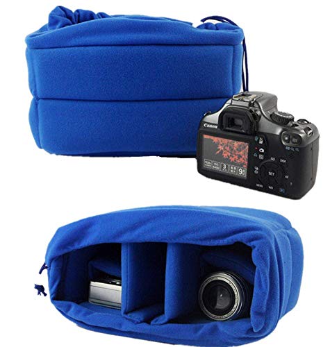 DRF Kameratasche Einsatz für Rucksack DSLR Kamera Schutztasche Stoßfest BG168 (Blau) – Bild 7