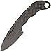 Bastion Pure All Carbon Fiber Fixed Knife - Curved Neck with chain, kydex sheath
