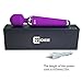 CNHIDEE Mini Multi-Speed Waterproof Therapeutic Wireless Power Wand Vibrator Massager, Purple, 4.16 Ounce