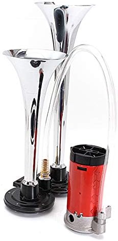 メーカー公式ショップ衝撃価格 12vエアホーンデュアルトランペットスーパーラウドトラックボート電車車キャンピングカー自動車用コンプレッサーツイントーンで Size 自動車 エアホーン One B08bn8r3ld Size カーパーツ 小型 車 バイク ランペット Silver