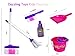 Dazzling Toys Little Girls Just Like Mom Cleaning Set. Set Includes Broom, Dust Brush, Pail and More