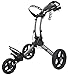 Clicgear Rovic Model RV1C Compact | 3-Wheel Golf Push Cart (Silver/Black)
