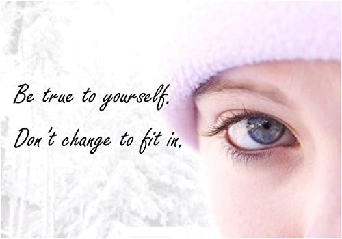 Be True To Yourself - A4 Teenage Girl Self-Esteem Laminated Photo Poster