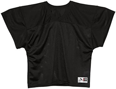 Augustia V-Neck Polyster Mesh Footbal Tee Mens Style: RN65378-BLACK Size: XXL