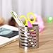 Magnetic Pencil Holder for Refrigerator. Stylish Metal Cup Organizer Holds Markers, Pencils, Pens, Scissors & More. Durable Steel with Sturdy Design & Secure Magnet