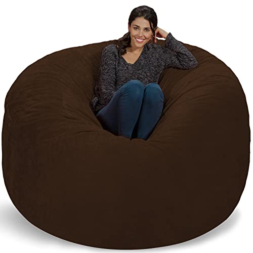 Chill Sack Bean Bag Chair Giant 6' Memory Foam Furniture Bean Bag