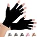 2 Pairs Arthritis Gloves, Compression Gloves for men and women (Small (2 Pair), Pure Black)
