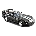 Set of 4: 5" Dodge Viper GTSR 1:36 Scale (Black/Blue/Red/White) by Kinsmart