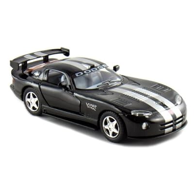 Set of 4: 5" Dodge Viper GTSR 1:36 Scale (Black/Blue/Red/White) by Kinsmart