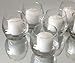 Inspired Candles 10 Hour Natural Soy Wax and Paraffin Wax Unscented Smokeless Votive Candles, White, Set of 72