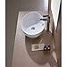 Luxier CS-004 Oval 23 in. Bathroom Ceramic Vessel Sink Art Basin in White