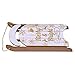 Juegoal Christmas Sleigh Traditional Wooden Sled Decor Hanging Wall Ornaments, 17