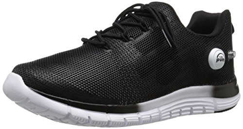 Reebok Men's ZPump Fusion Polyurethane Running Shoe, Black/White, 10.5 M US