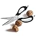Kitchen Scissors - Come Apart Stainless Steel Blades with Soft Grip Handle + Magnetic Storage Case - Durable Multifunction Shear for Cutting Meat, Vegetables, Fruits or Opening Bottles