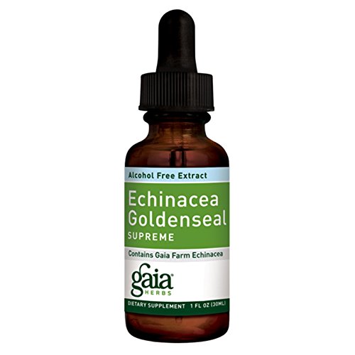 Gaia Herbs, Echinacea Goldenseal Supreme, Alcohol Free Extract, 1 fl oz (30 ml) - 2pc